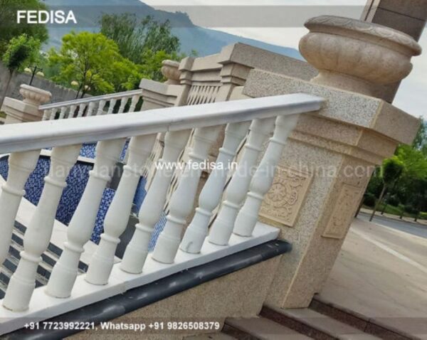 Baluster Railing White Spindles Pvc Balusters Wood Deck Balusters