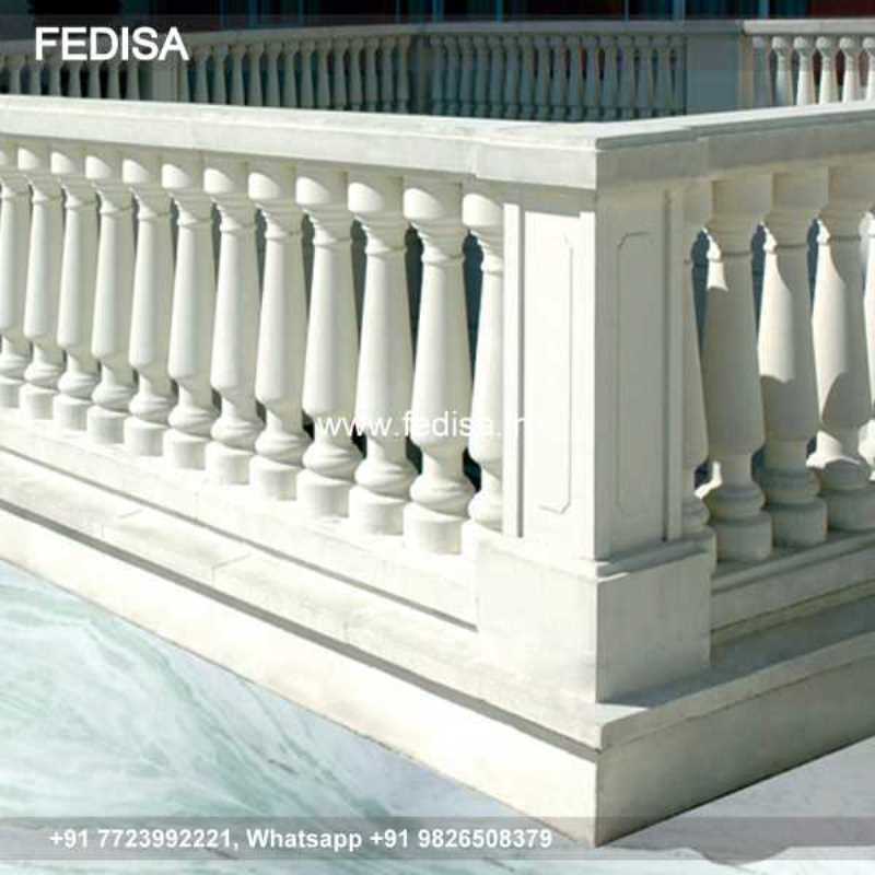 Baluster Railing White Metal Balusters Fence Spindles Face Mount Aluminum Balusters