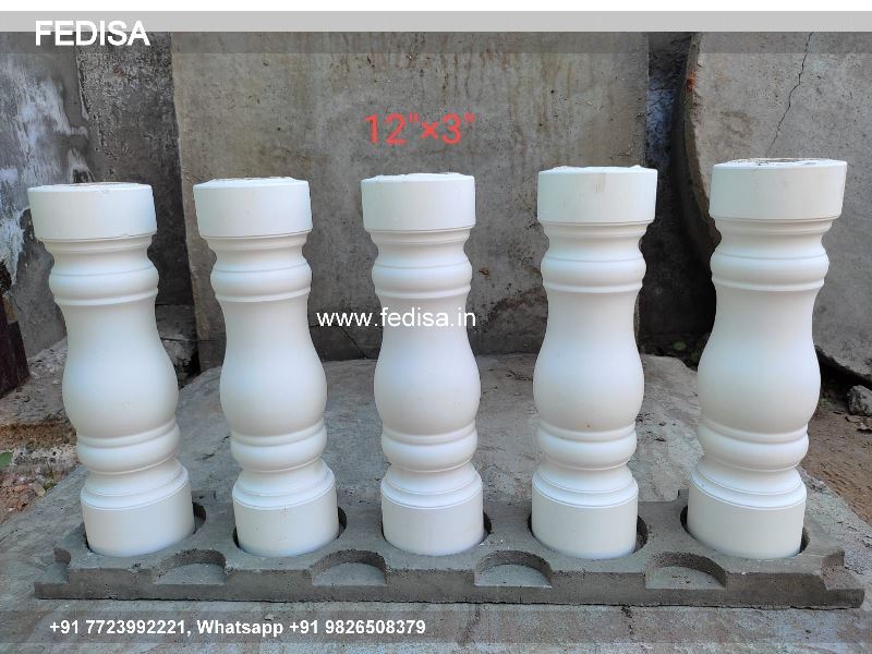 Baluster Railing Ornamental Balusters Polymer Stone Balustrade Systems White Composite Spindles