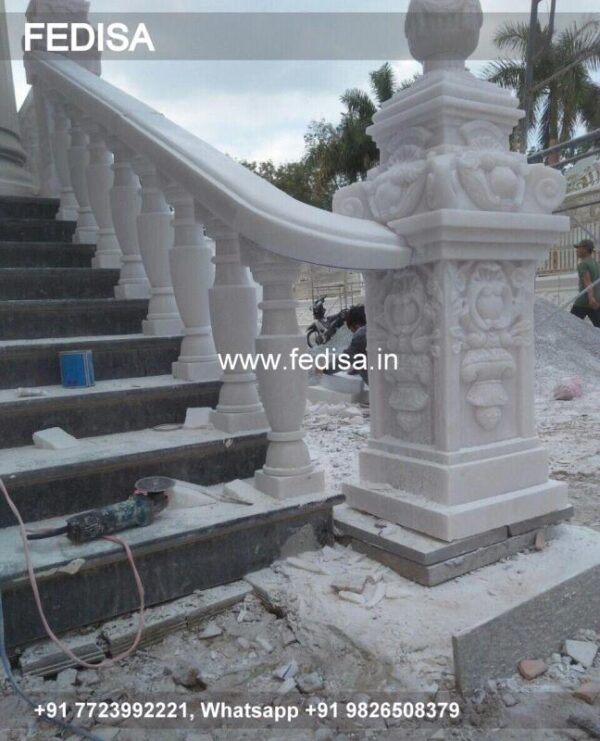 Staircase Banister Gray Staircase Spindles Guardrail Baluster Handrail Metal Balusters