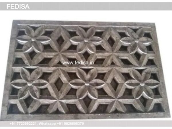 Cement Jali Making Process front entrance ideas villa front door design