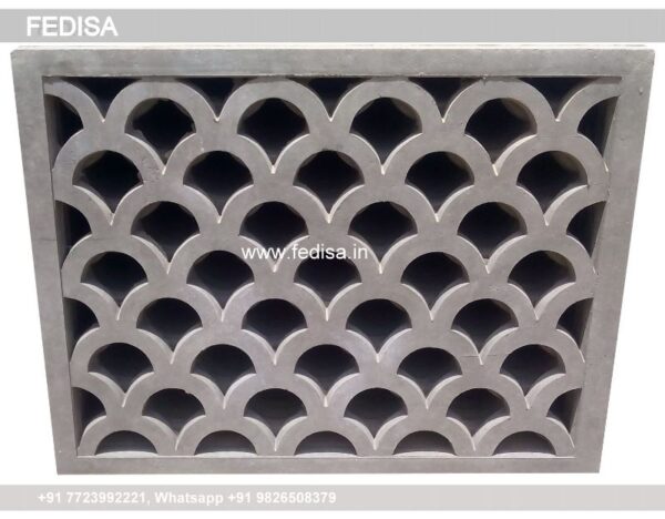 Balcony Cement Jali home front wall design best small villa design