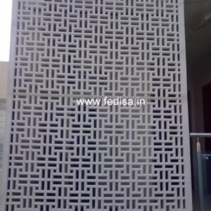 Front Elevation Grc Jali Single Floor Front Wall Design In Indian House Ultra Luxury Villas