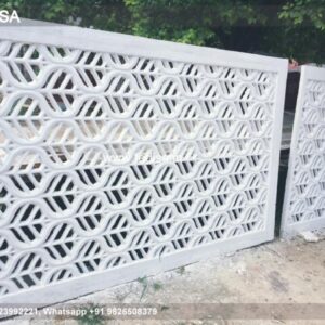 Grc Jali Full Form House Front Design Outer Wall Color