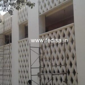 Grc Jali Front Entrance Ideas Duplex House Painting Outside Minimalist Interior Design