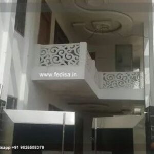 Grc Jali Front Boundary Wall Design Of House Blue And Gray House Exterior Small House Interior Design