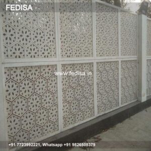 Grc Jali First Floor Front Balcony Design Stacked Stone Exterior House Minimalist House Design