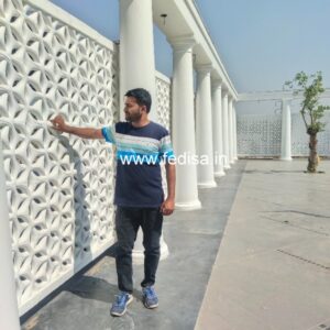 Grc Jali Single House Front Design Mountain Home Exteriors Small 2 Bedroom House Plans And Designs