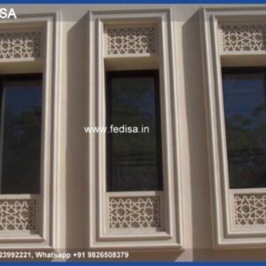 Grc Jali House Exterior Ideas Villa Design Foyer Ideas