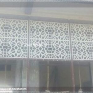 Grc Jali Bungalow Exterior Design Classic Villa Design L Shaped House Plans