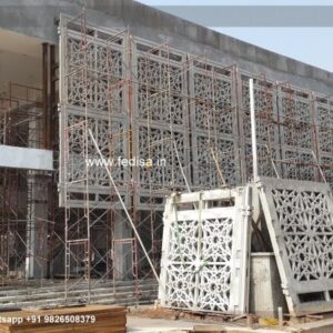 Grc Jali Simple House Front Design Ville Design Home Wall Design