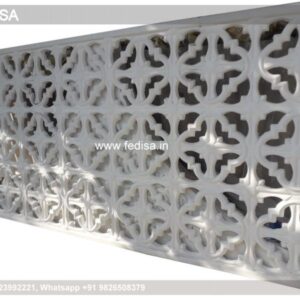Grc Jali Pillar Design In Home Front Pro Villa Designs House Wall Design