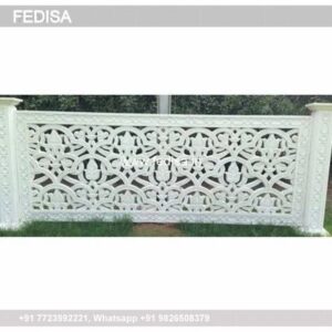 Grc Jali Front Boundary Wall Design Of House Arabic Villa Design House Roof Design