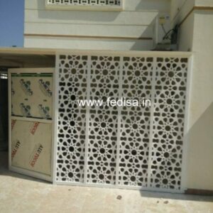 Grc Jali Single Floor House Front Design 3d Modern Villa Sketchup Simple House Front Design
