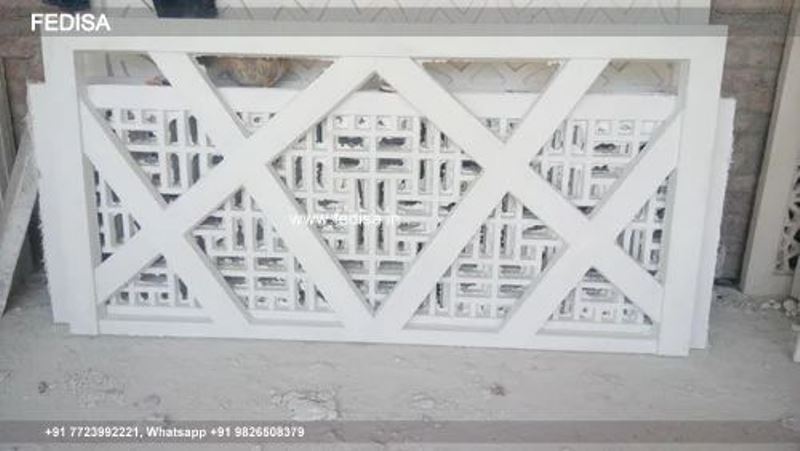 Grc Jali Front Entry Ideas Norman Foster Villa One Floor House Design