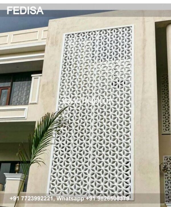 Grc Jali Front House Ideas Residential Villa Design Two Story House Design