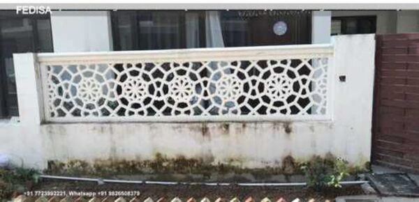 Grc Jali Front Boundary Wall Design Of House 3 Bhk Independent House Design Modern Villa Design