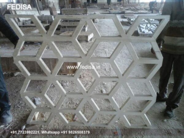 Grc Jali Front Entrance Decor Sukyf Architect Pooja Mandir Designs