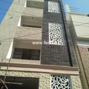 Grc Jali Front Design Of House In Small Budget Saota Villa Small Modern House Plans