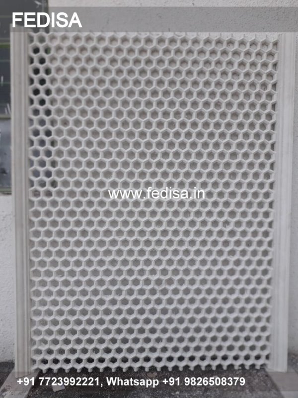 Grc Jali Single Floor Home Front Design Two Floor Villa Design Office Layout Ideas