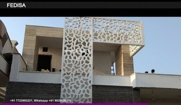 Grc Jali Exterior Wall Design 2 Bedroom Villa Designs Home Decor Ideas 2020