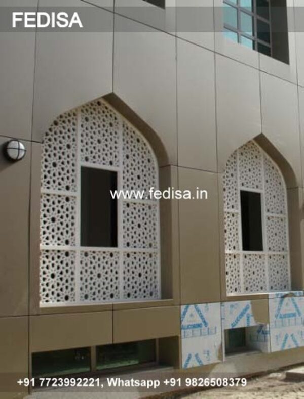 Grc Jali House Front Design Indian Style Frank Gehry Villa Contemporary Home Design