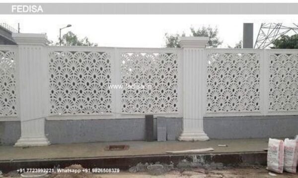 Grc Jali New House Front Design Mirana Luxury Villas Contemporary Home Decor