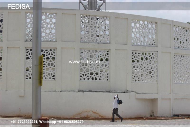 Grc Jali Ground Floor Front Design Domaine Desaubin Luxury Villas Small Duplex House Plans