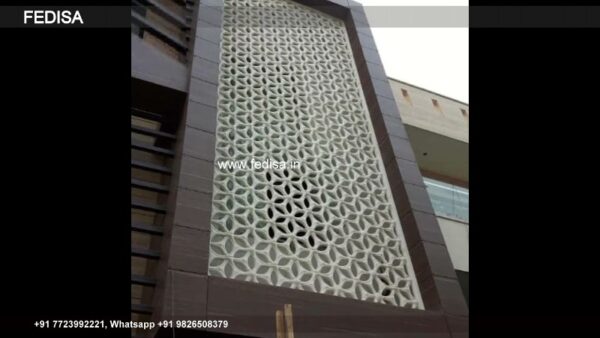 Grc Jali Home Front Design Sunny Sani Luxury Villas House Layout Plans